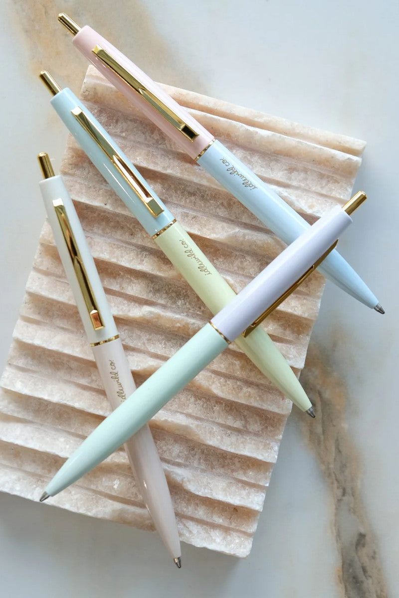 Pastel Rainbow Retro Pen Set