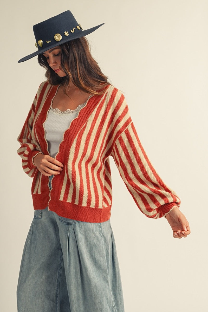 Riviera Scallop Cardigan