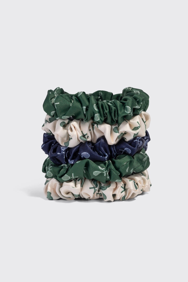 Ruched Satin Scrunchies 5PK