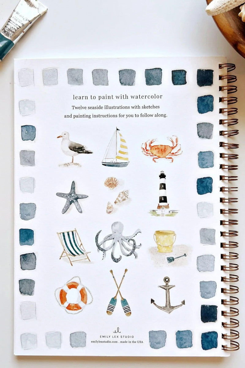 Seaside Watercolor Workbook