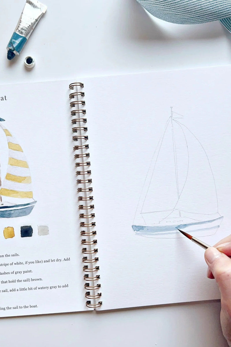 Seaside Watercolor Workbook