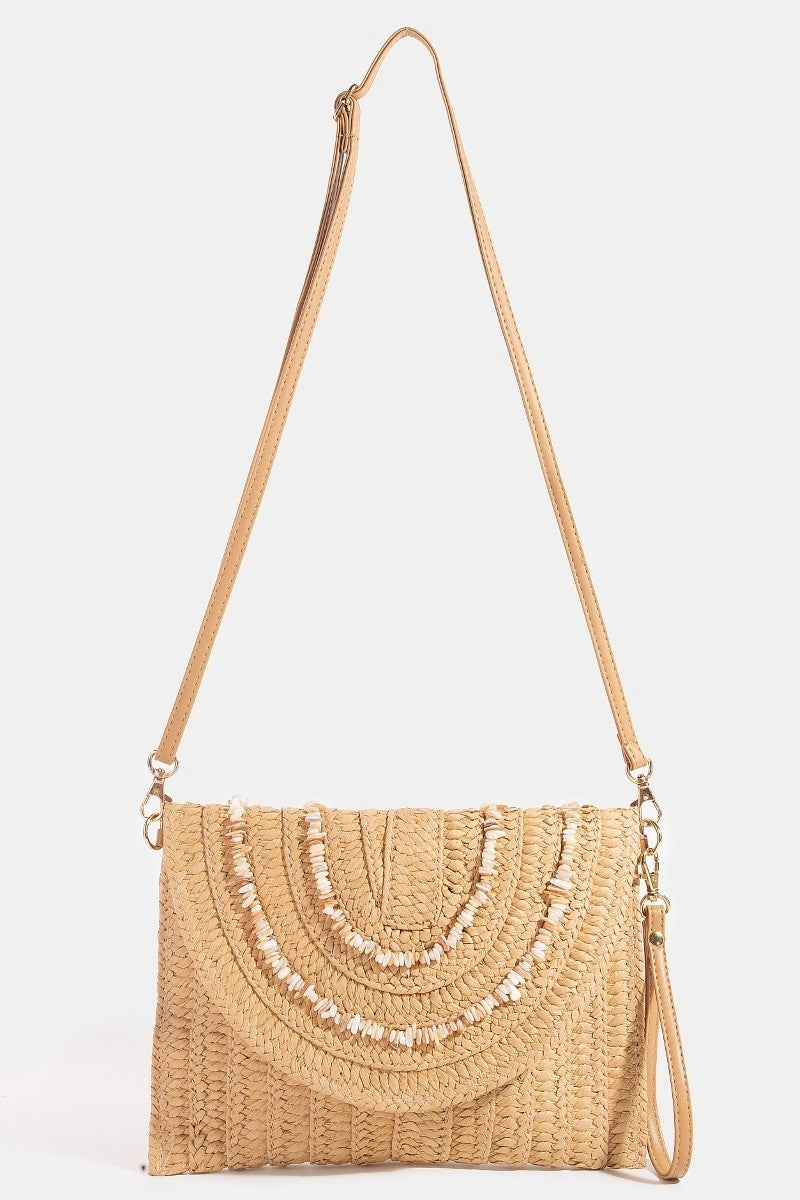 Shelly Straw Bag