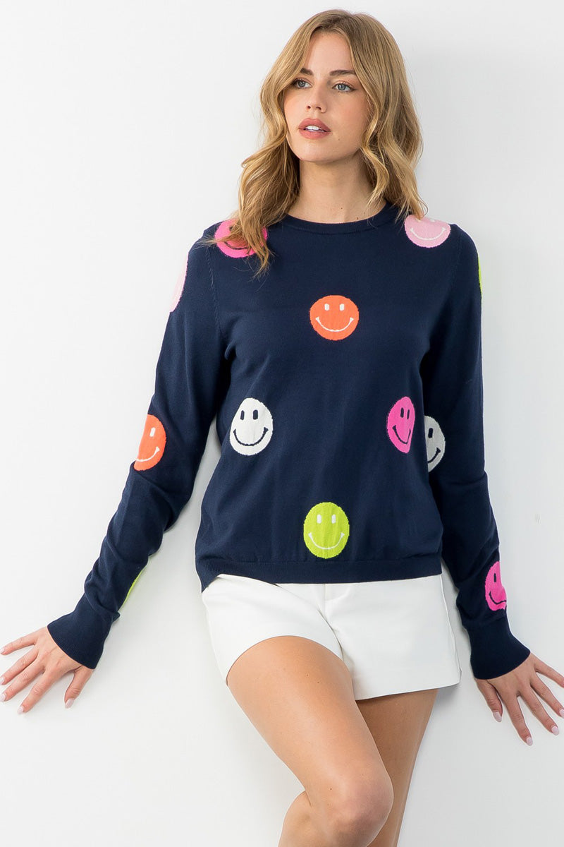 Smiley Dot Sweater