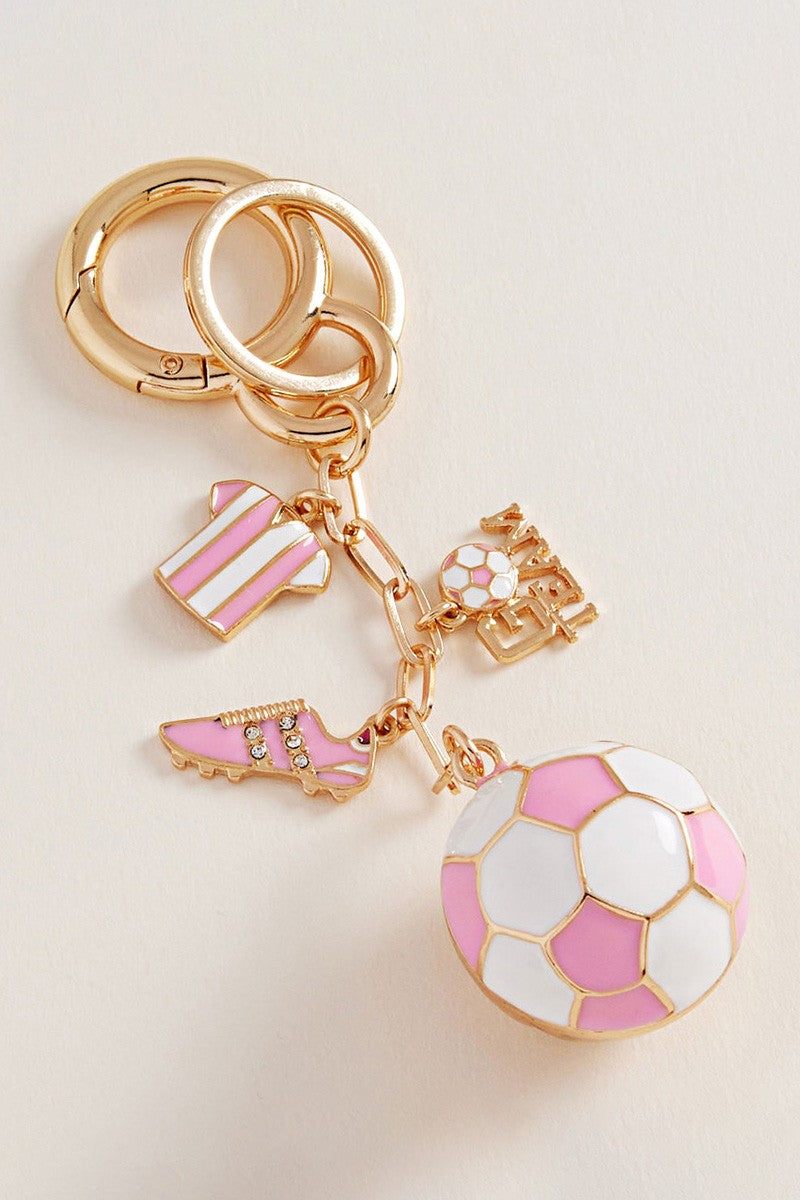 Soccer Charm Keychain