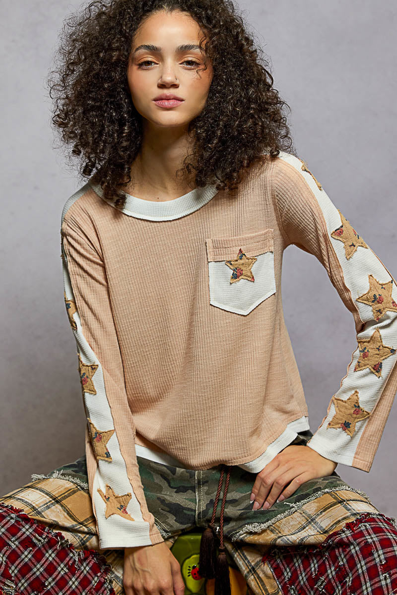 Star Patch Top