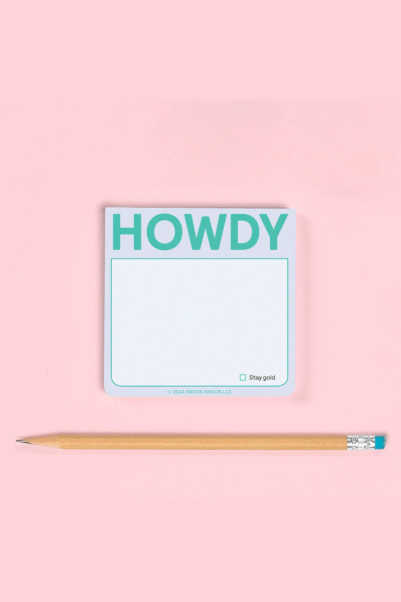 Howdy Sticky Note