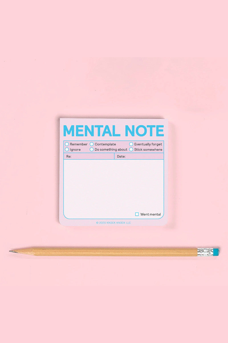 Mental Note Sticky Notes