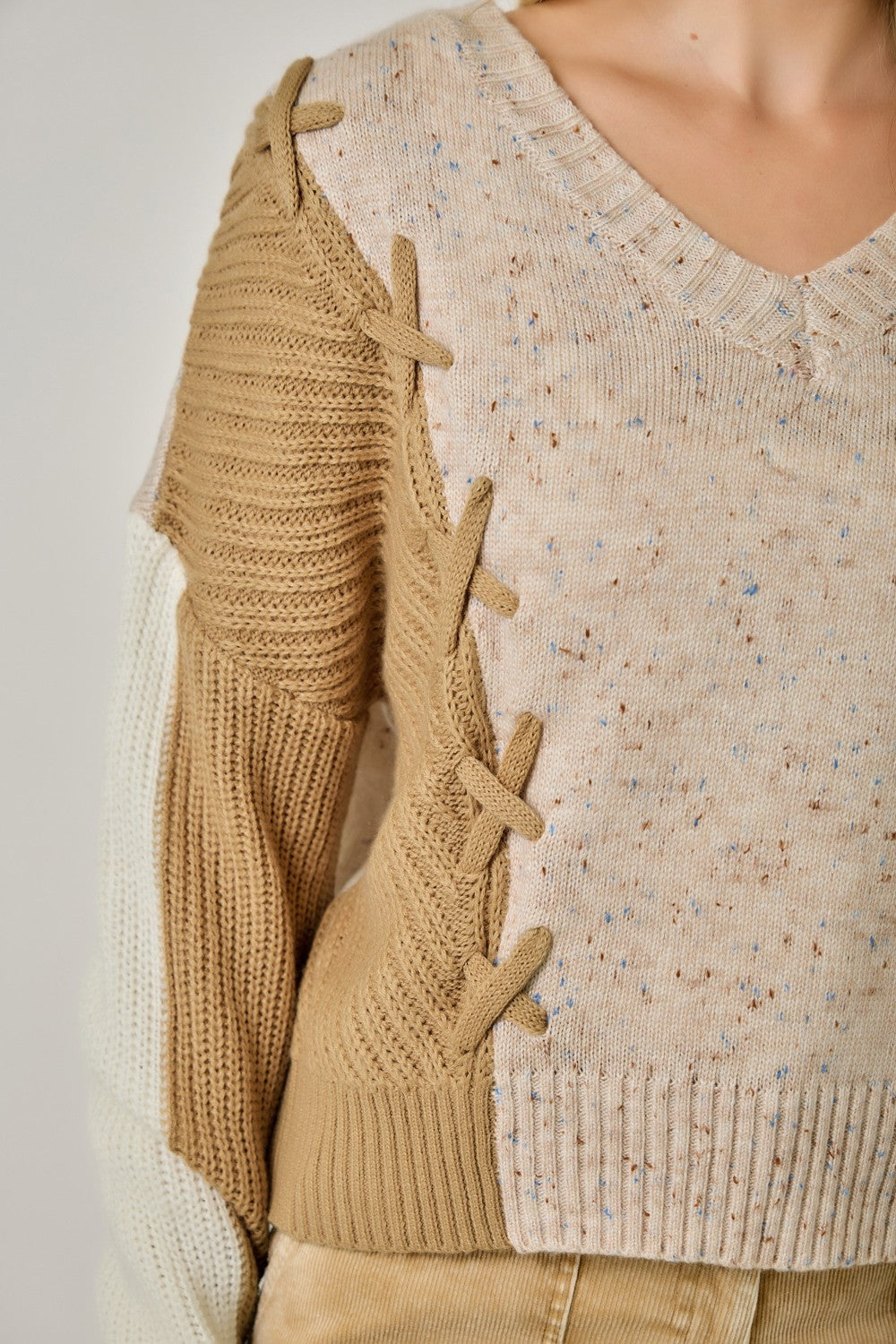 Stitch Block Sweater