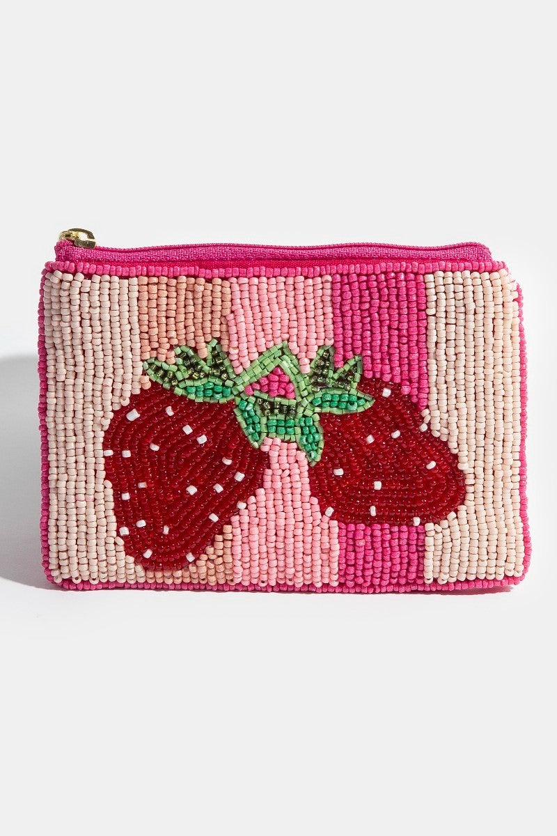Strawberry Kiss Bead Pouch