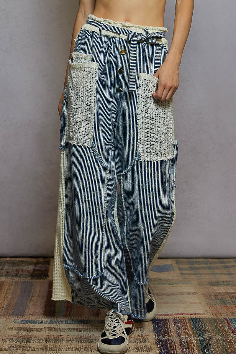 Stripe Patch Pants