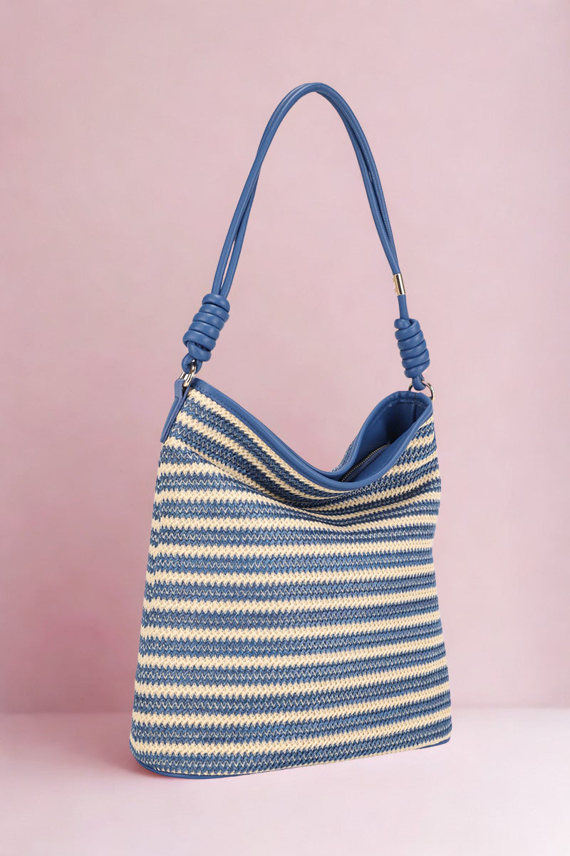 Stripe Slouch Tote