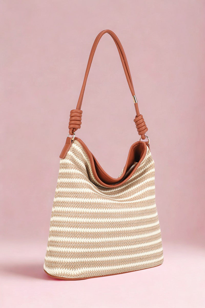 Stripe Slouch Tote