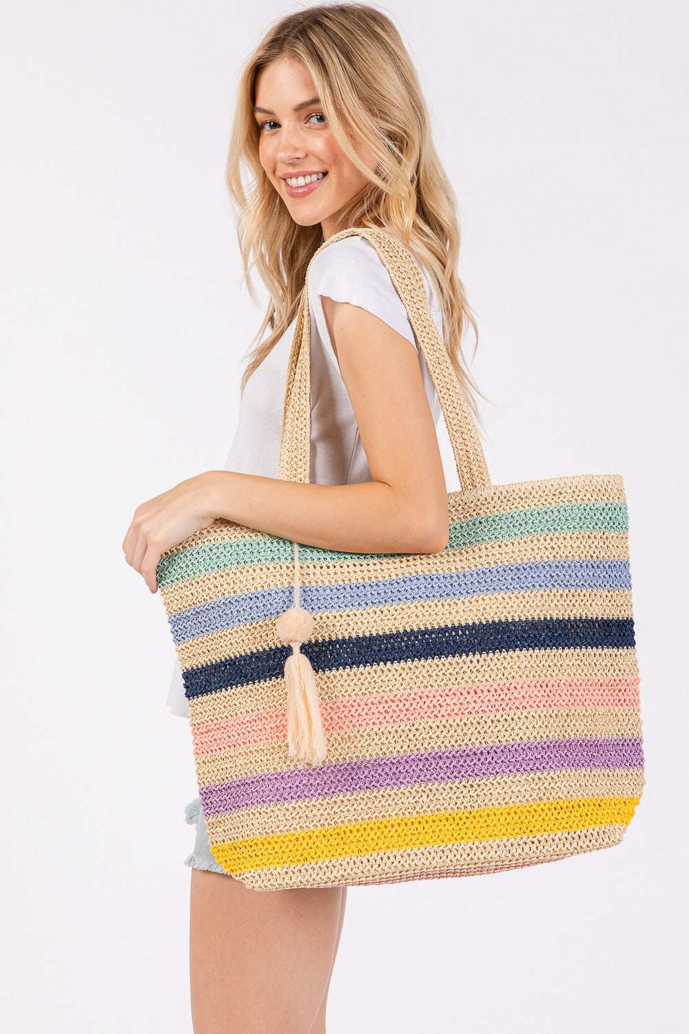 Sunny Day Straw Tote