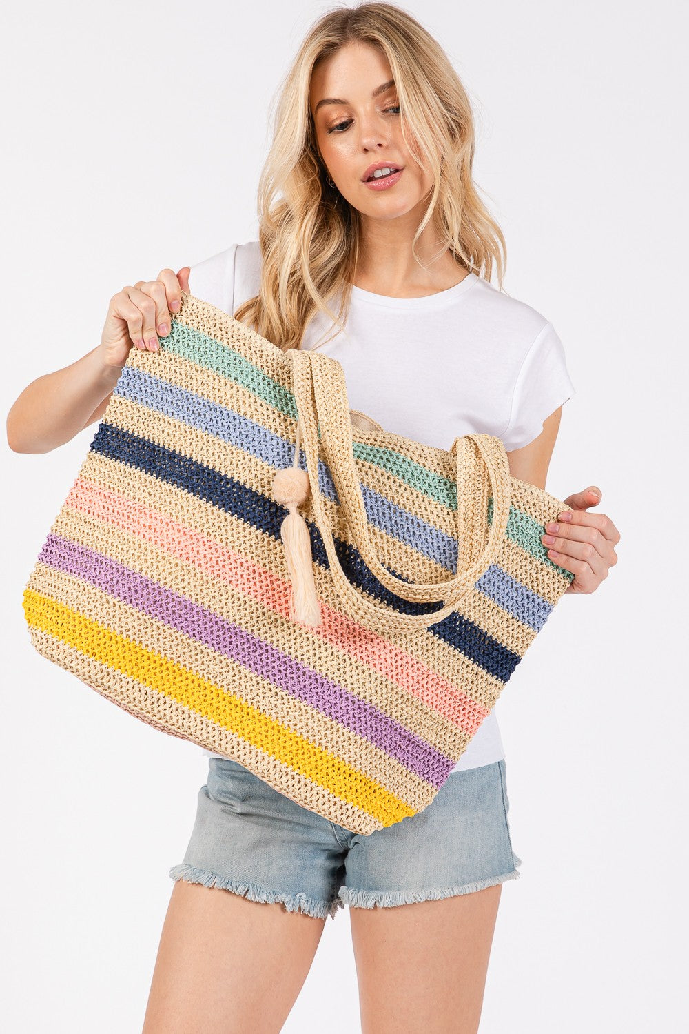 Sunny Day Straw Tote
