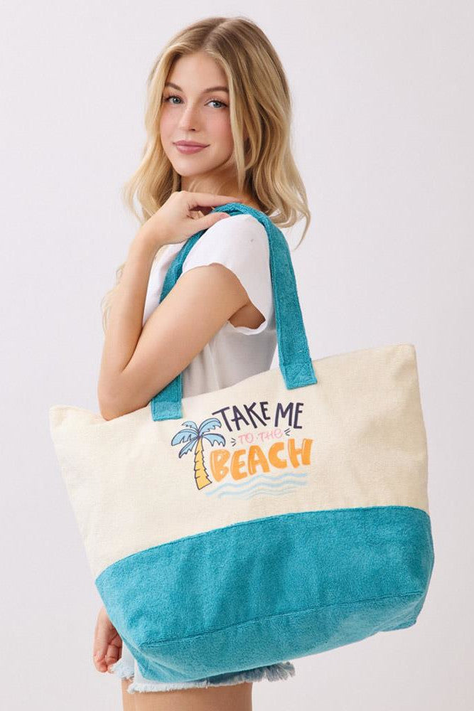 Terry Beach Tote