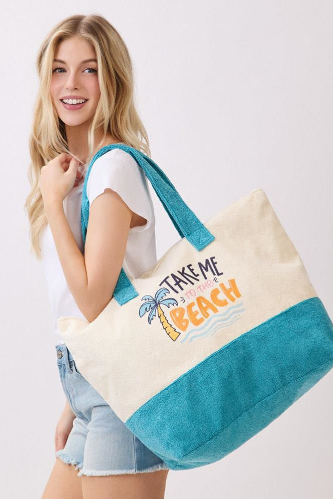 Terry Beach Tote