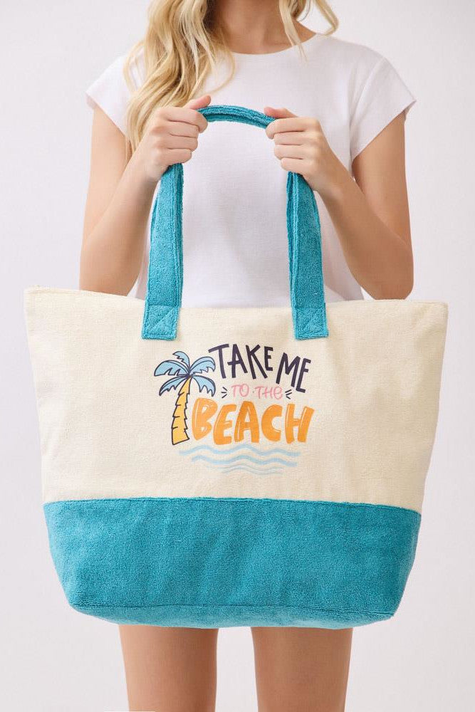 Terry Beach Tote