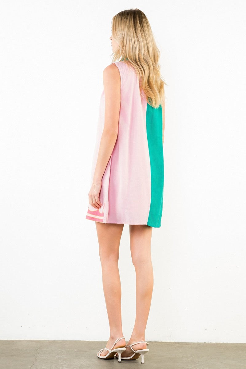 Tassel Colorblock Dress