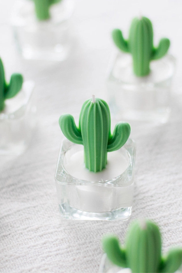 Succulent Tea Light Candle