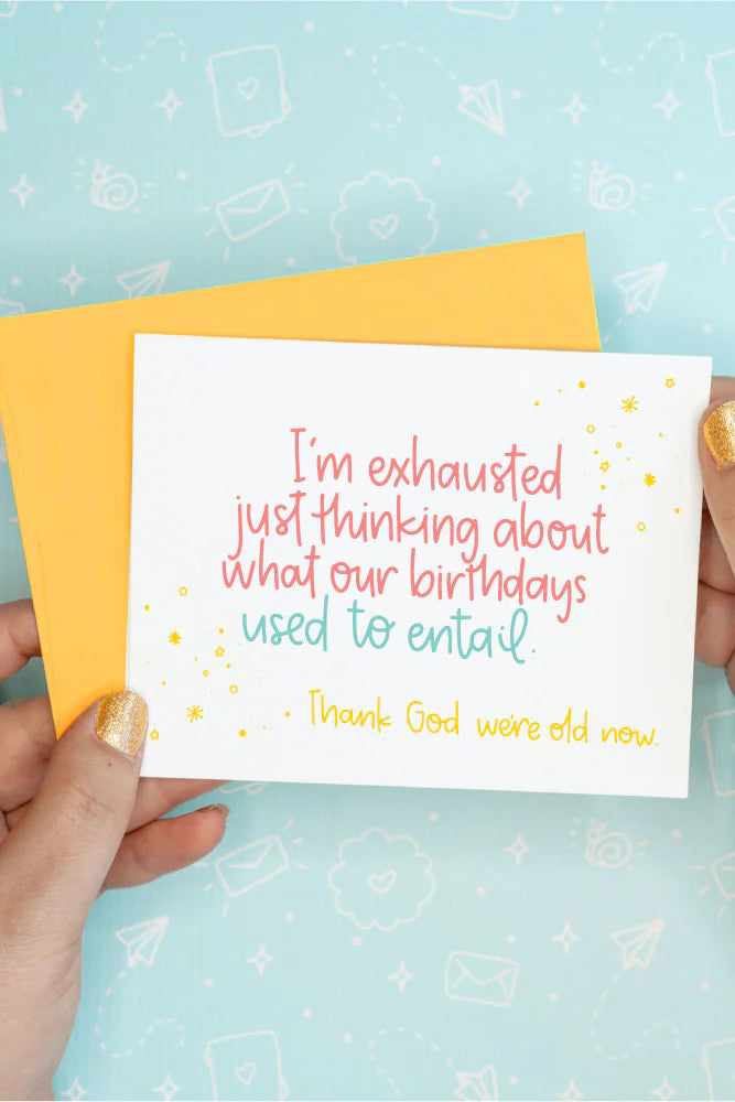 Thank God We're Old Card