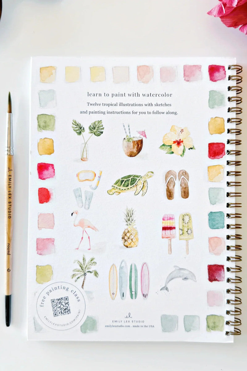 Tropical Watercolor Workbook