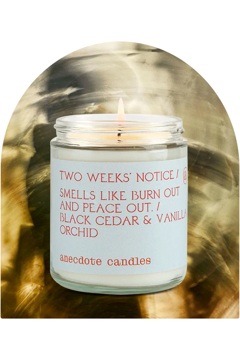 Two Weeks Notice Candle