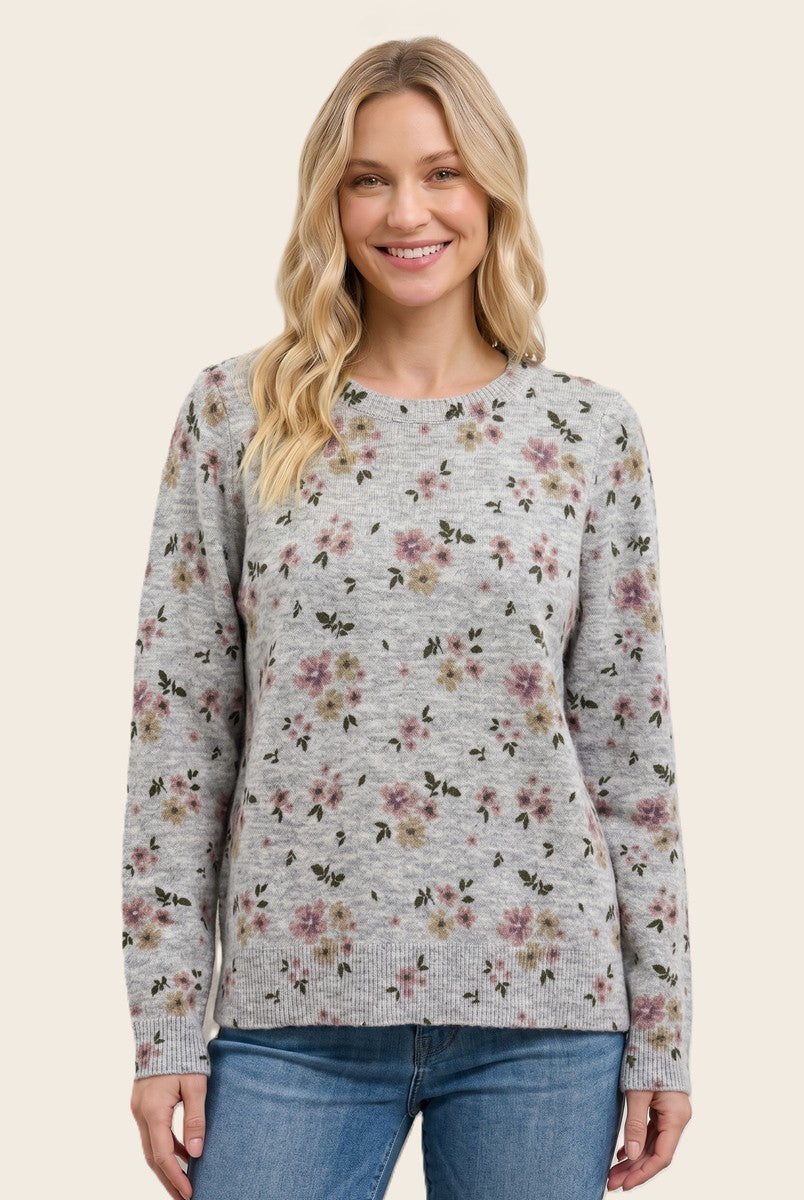 Vintage Floral Sweater