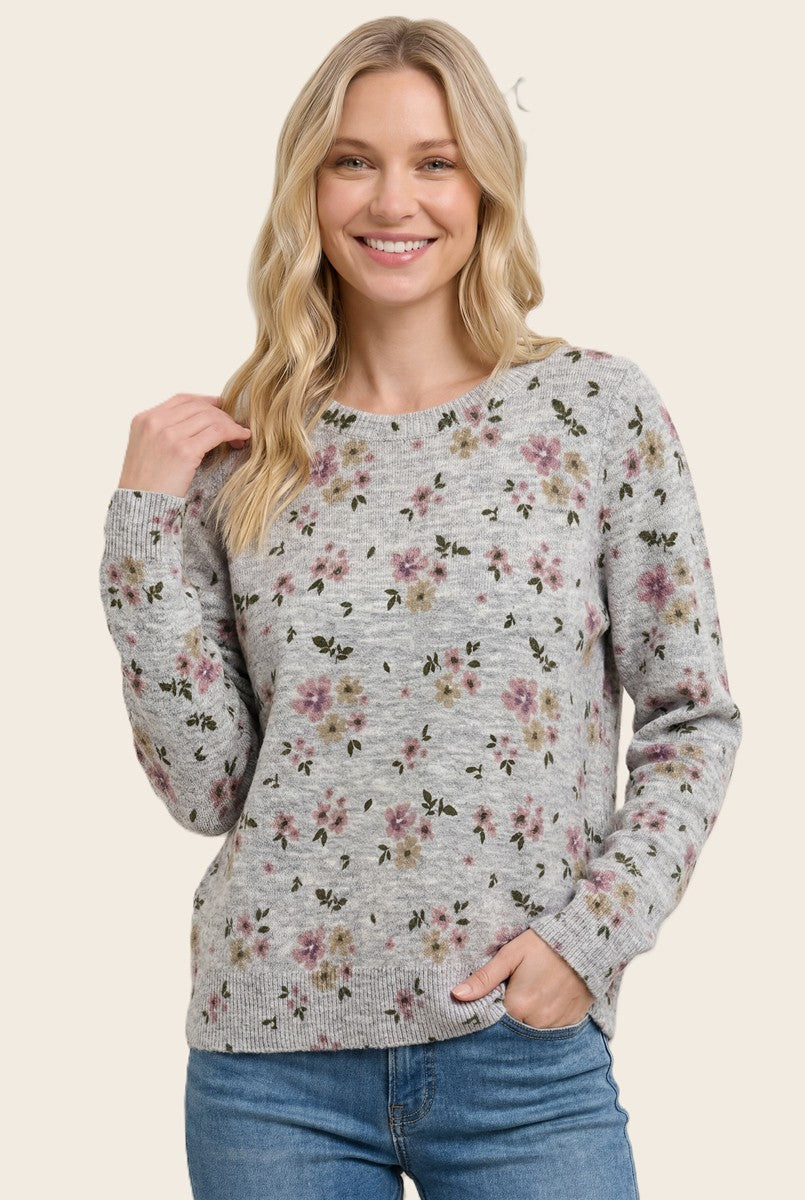 Vintage Floral Sweater