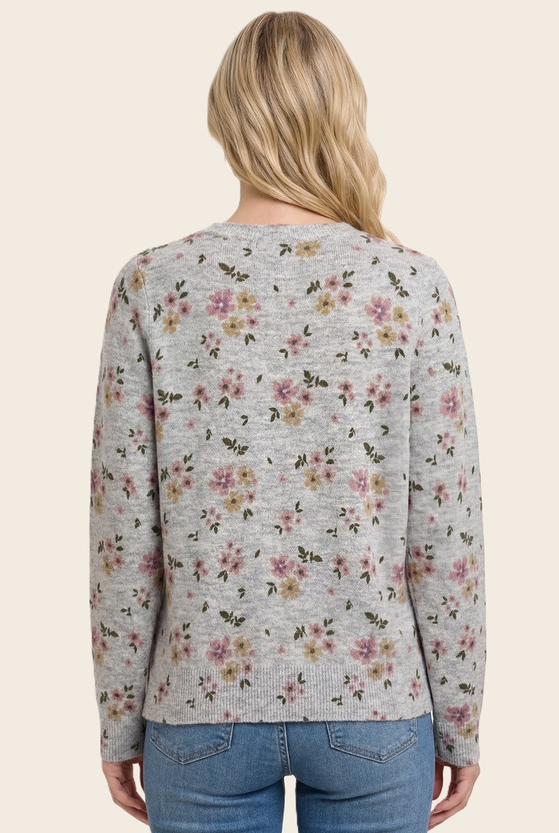 Vintage Floral Sweater