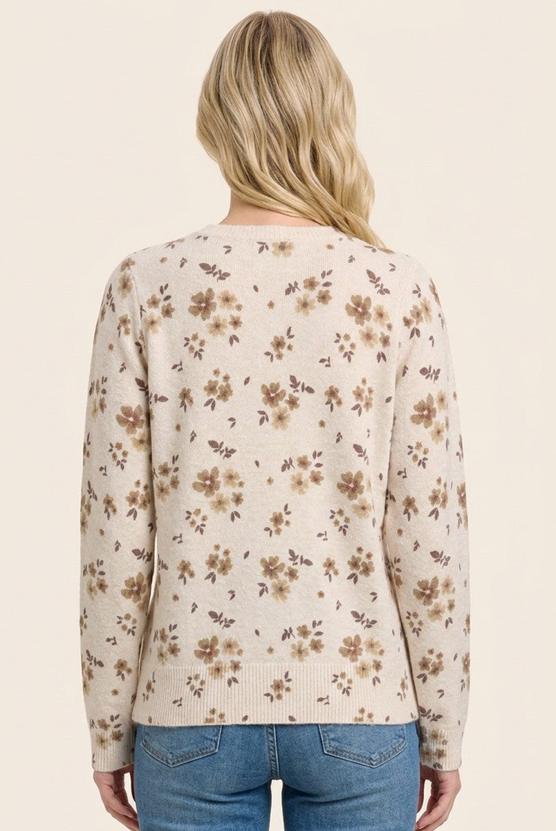 Vintage Floral Sweater