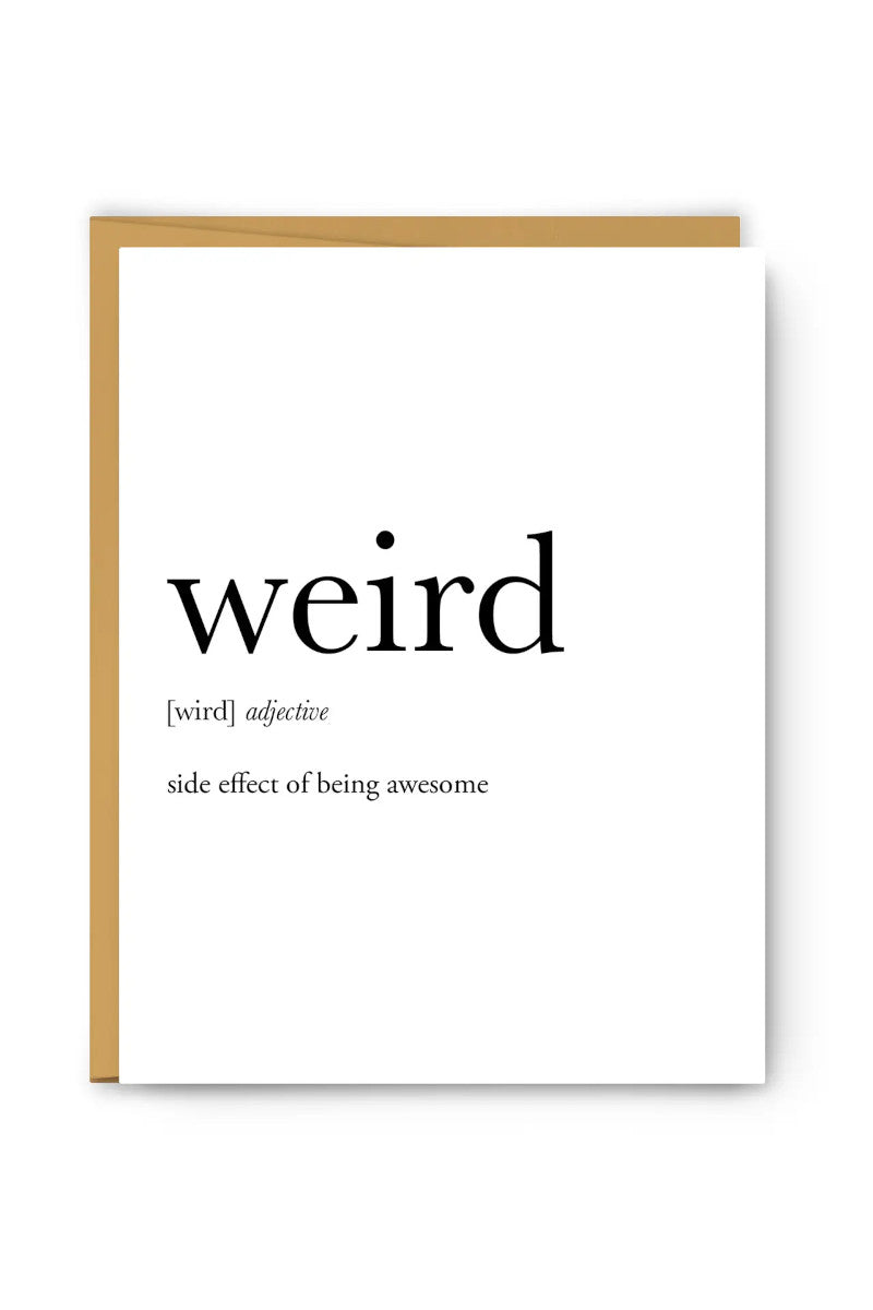 Weird Definition Card