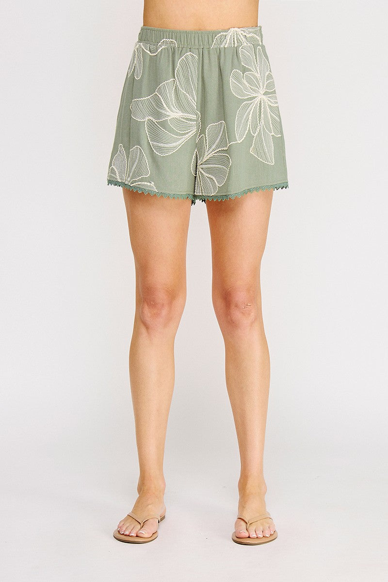 Whispy Floral Shorts
