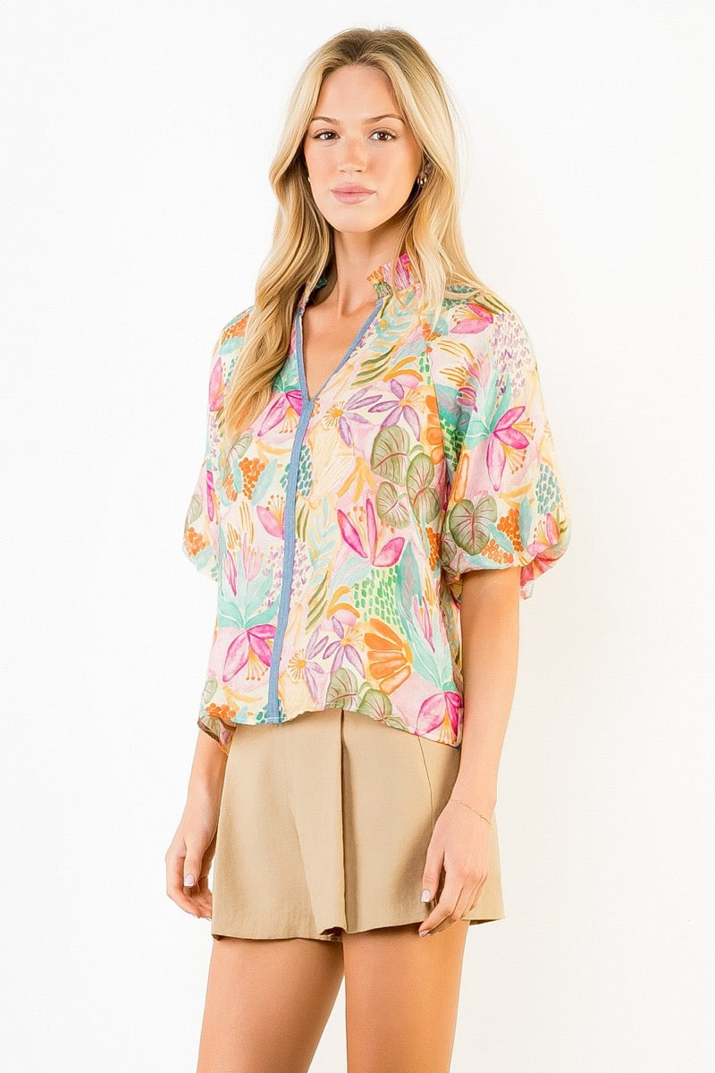 Whitney Floral Top
