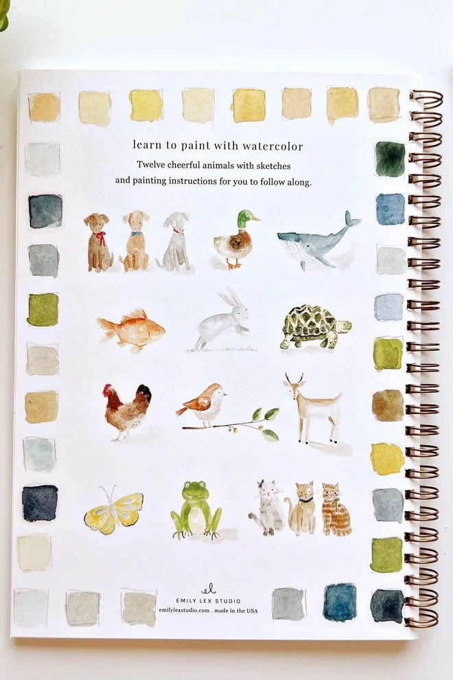 Animals Watercolor Workbook