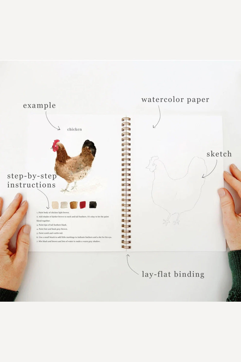 Animals Watercolor Workbook