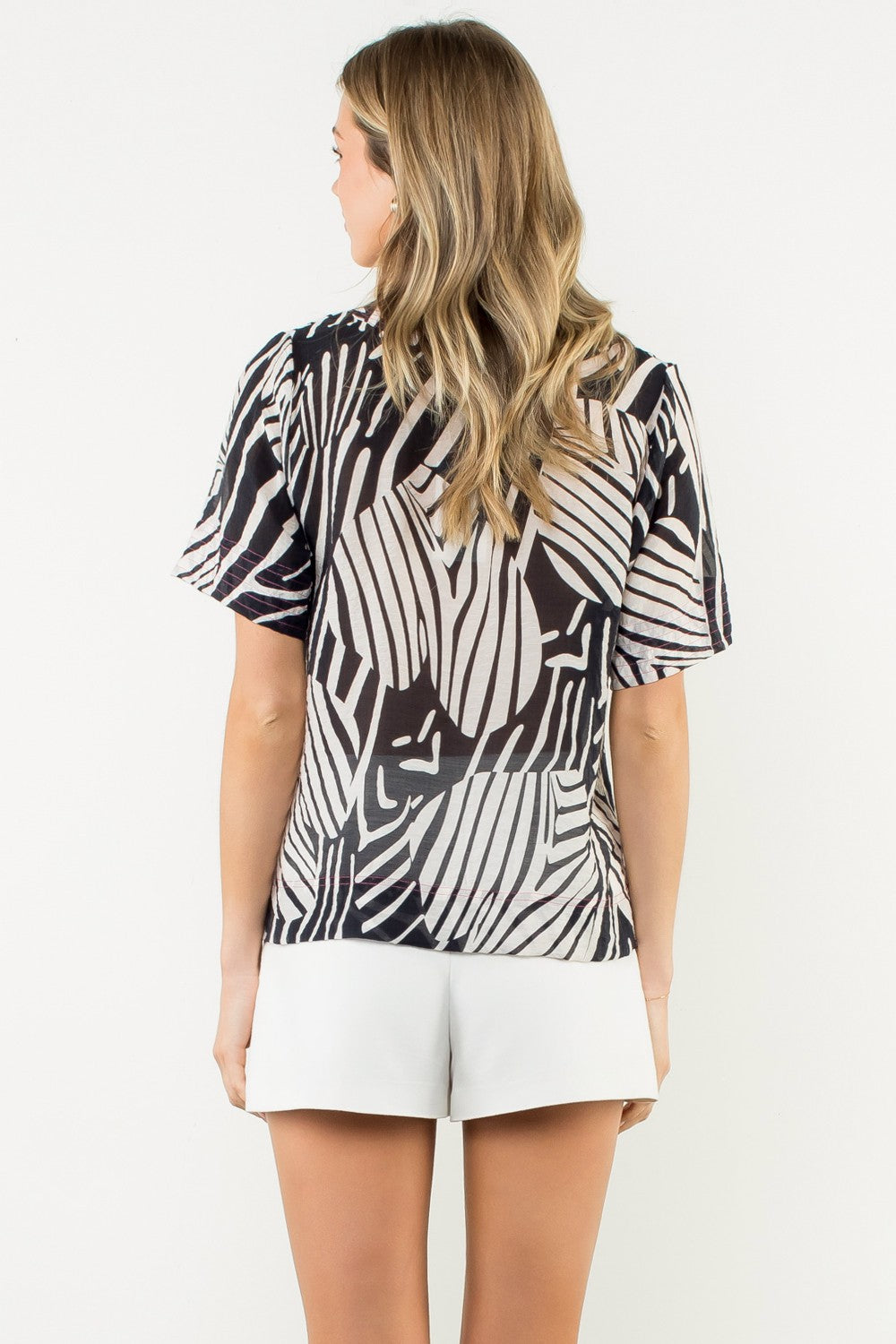 Zebra Stripe Top