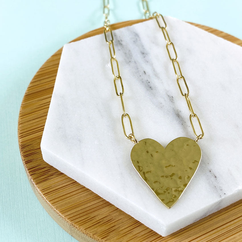 Paper Heart Necklace