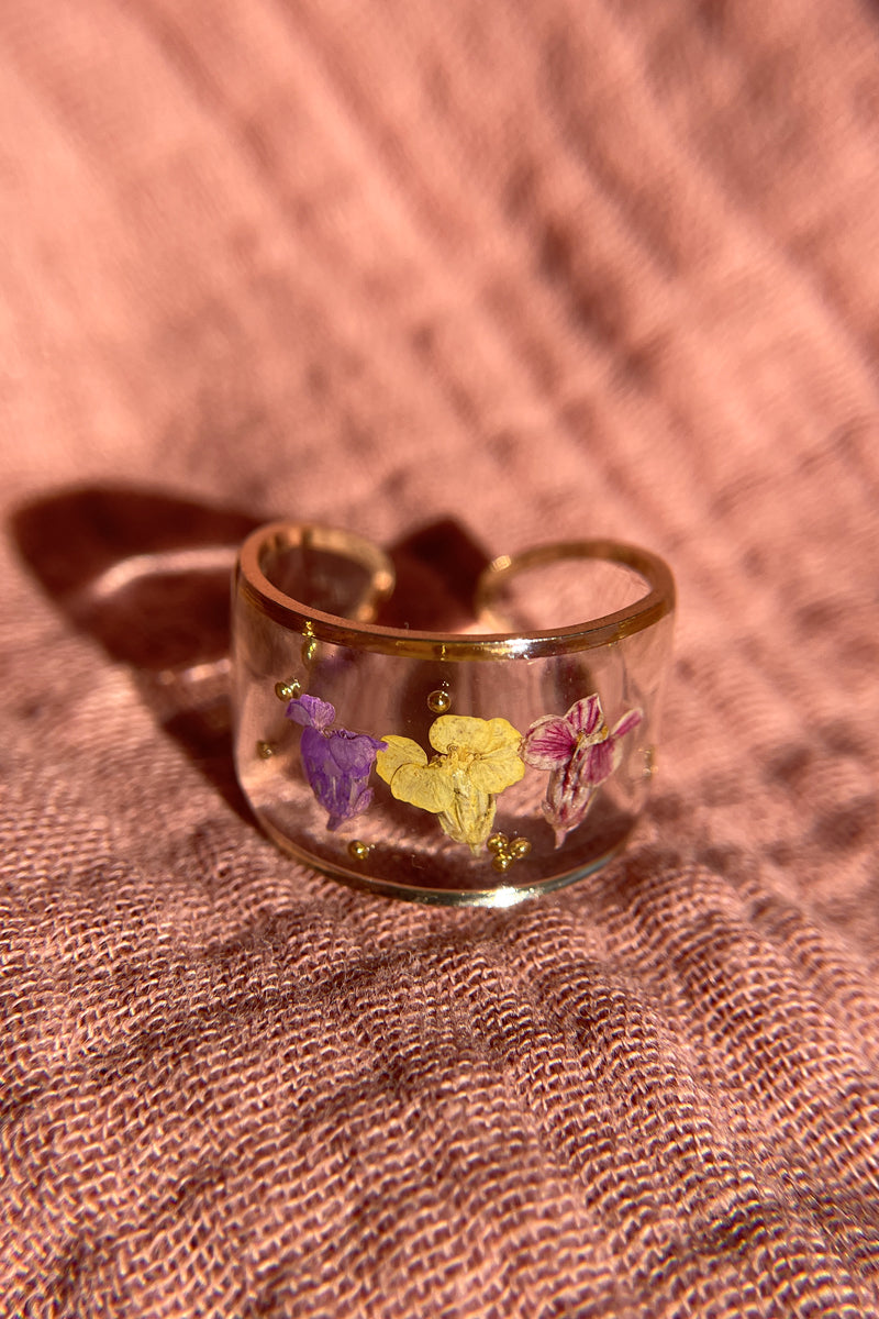 Pressed Flower Ring