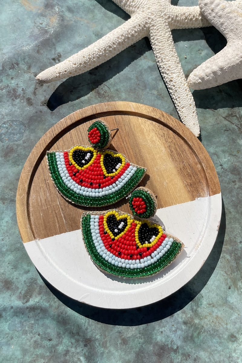 Summer Fun Bead Earrings — Tangerine Goods