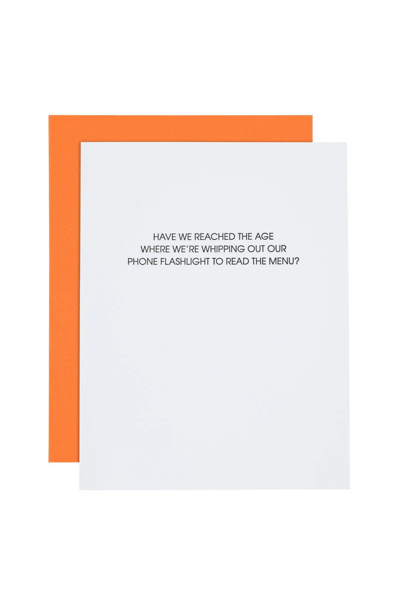 Read Menu Card