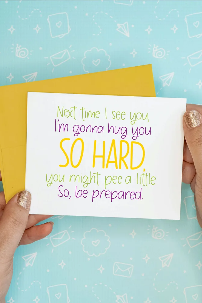 Hug You So Hard Card