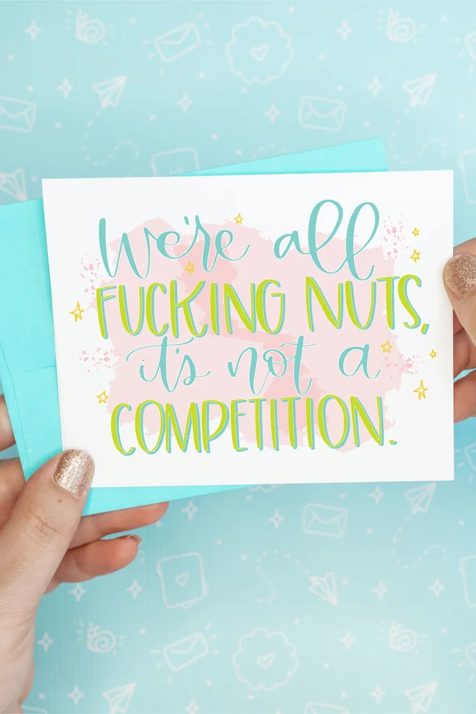 We're All Nuts Card