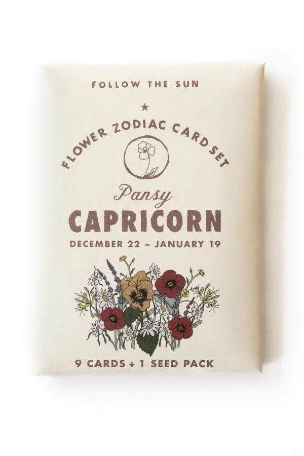 Flower Zodiac Sticker Card Pack