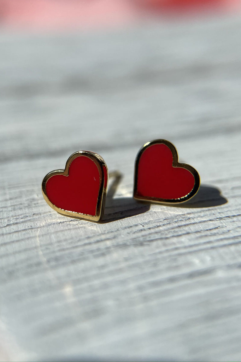 Heart Line Earrings