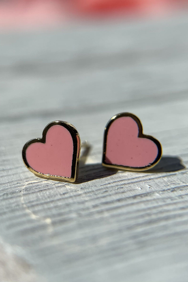 Heart Line Earrings