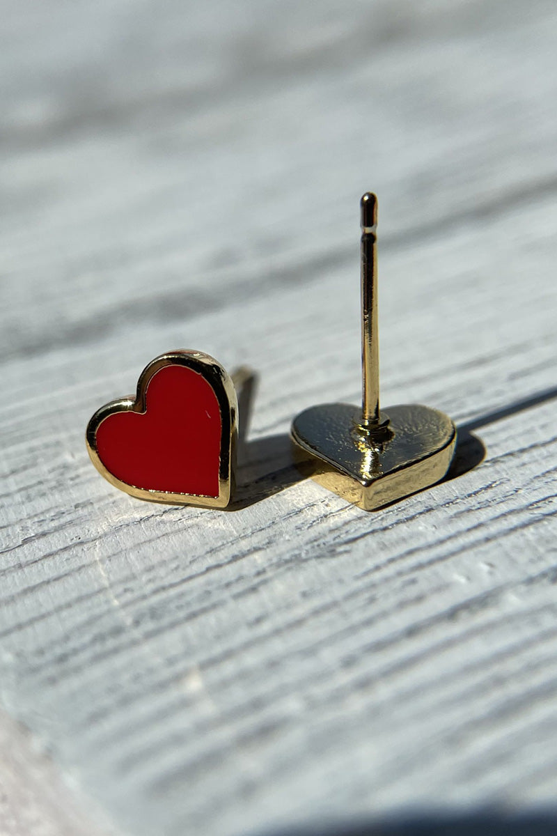 Heart Line Earrings