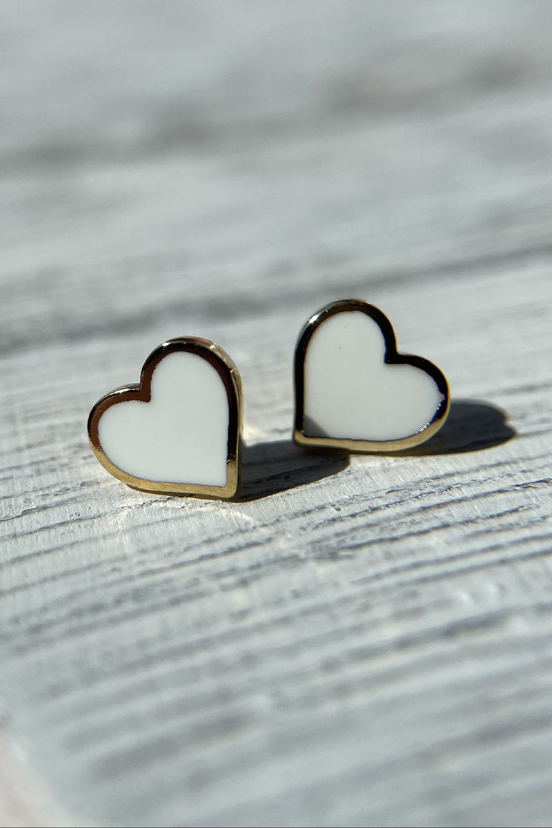 Heart Line Earrings