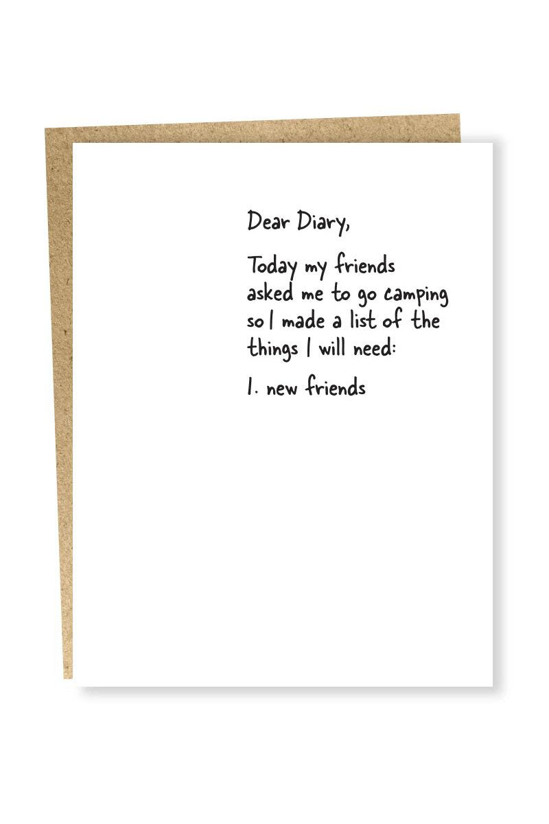 New Friends Card