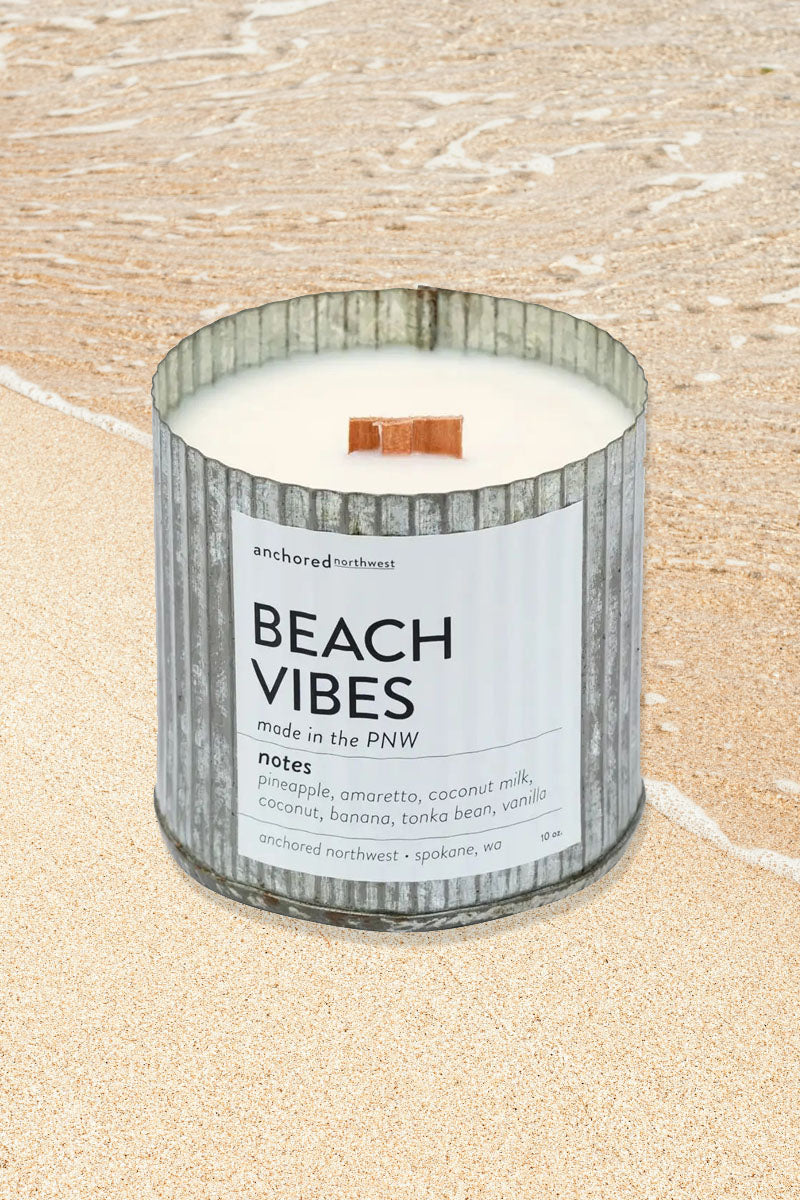 Beach Vibes Rustic Candle