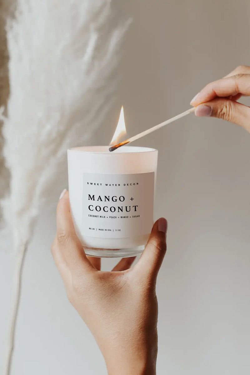 Mango & Coconut Soy Candle